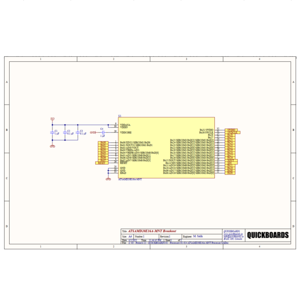 SB010142024 - ATSAMD20 SCHEMATIC BLOCK