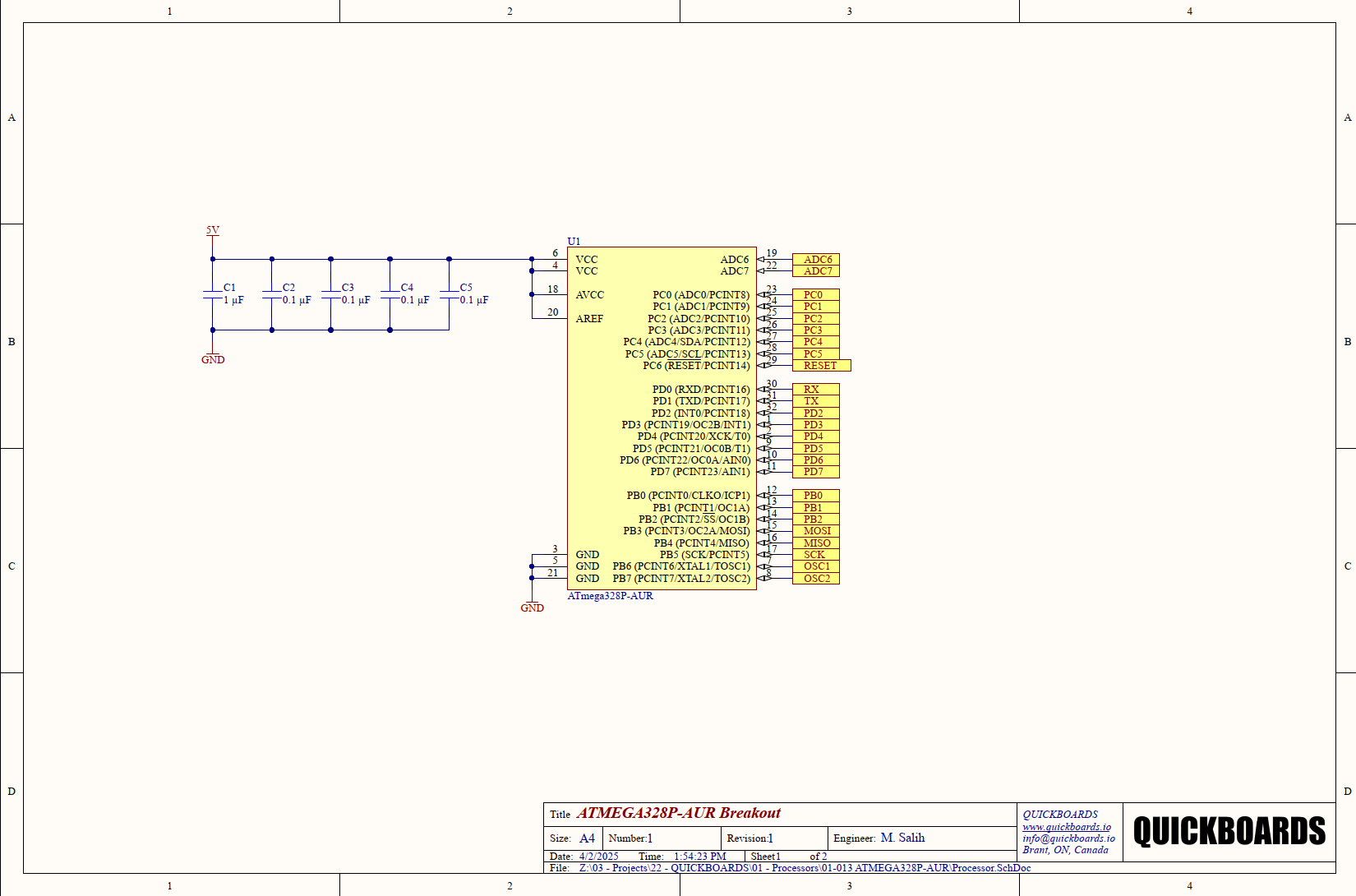 SB010132024 - ATMEGA328P-AUR SCHEMATIC BLOCK