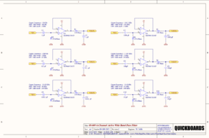 SB090092025 - ACTIVE WIDE BAND PASS FILTER SCHEMATIC BLOCK